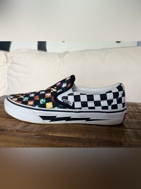 Vans Custom Harry Potter Classic Slip-On with Checkerboard